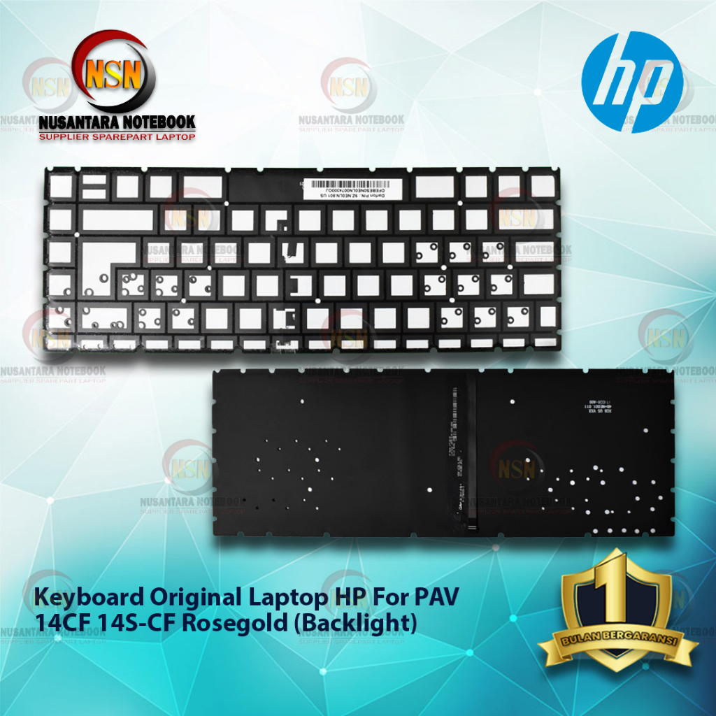 Keyboard Original Laptop HP PAV 14CF 14S-CF Rosegold Backlight