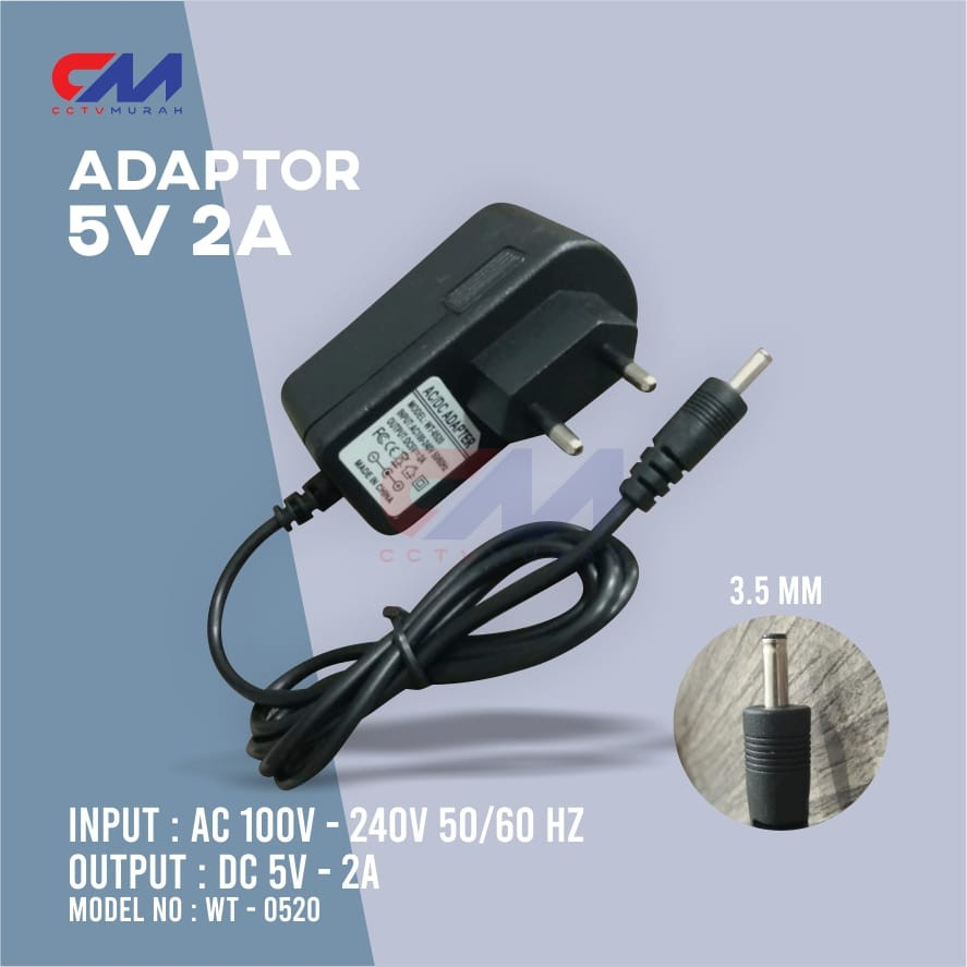 ADAPTOR 5V/2A JACK 5.5mmx2.1mm