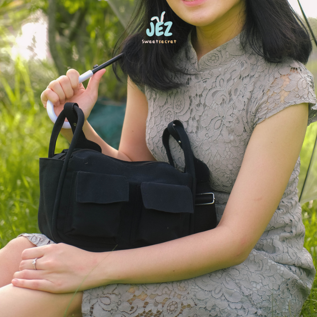 BRICKA BAG - TAS SELEMPANG WANITA KANVAS PREMIUM Little bunny brick bag shoulder bag sling bag hand bag