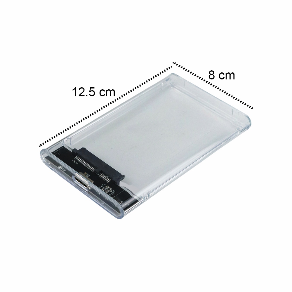 External HDD SSD Enclosure Transparant 2.5 Inch USB 3.0 - UT-3113 - Transparent