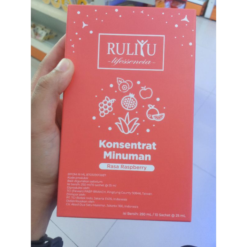 

RULIYU 'Collagen konsentrat raspberry' isi 10 sachet @25ml /