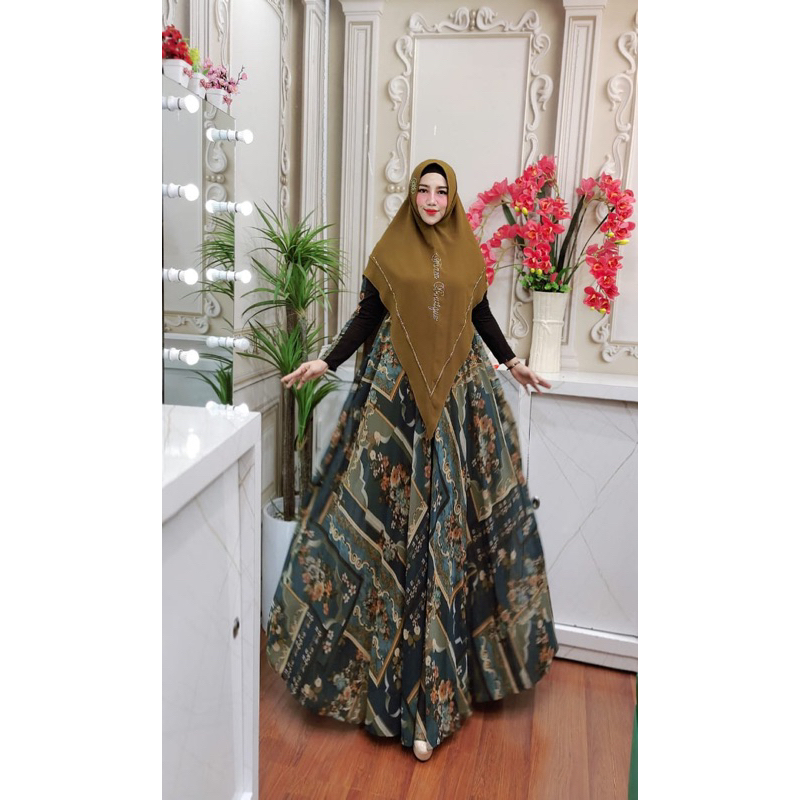 NAURA SET GAMIS SYARI PREMIUM ORI FAZZA BOUTIQUE BUSUI WUDHU FRIENDLY