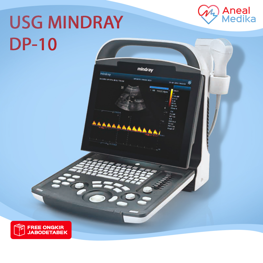 USG 2D BW PW Doppler Mindray DP-10vet | Alat USG 2D vet
