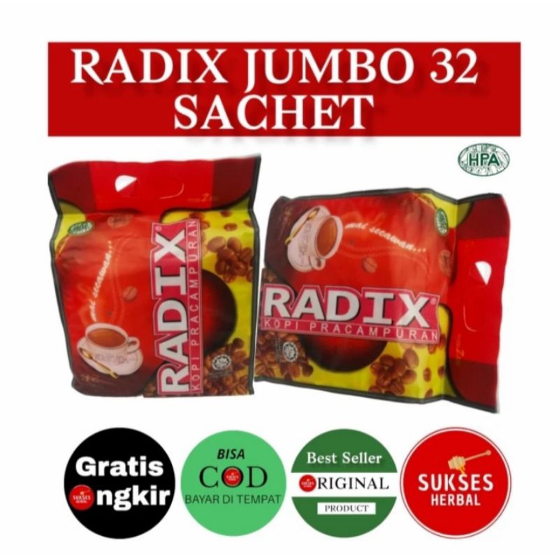 

Kopi Radix Jumbo isi 32 Sachet