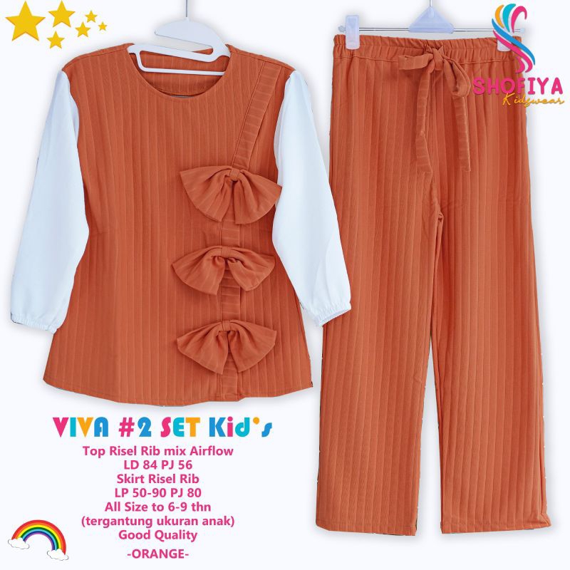 (NEW)SETELAN ANAK OOTD//POPPY /VIVA#2 SET BY SHOFIYA KIDS//IKADA//HAPPY SET BY KALANi