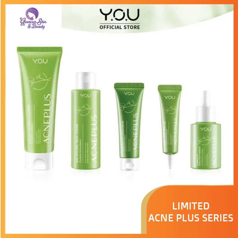 YOU Acne Plus Cica Herbs Derma Solution || ACNEPLUS Toner SpotCare Serum Moisturizer Cleanser Ori