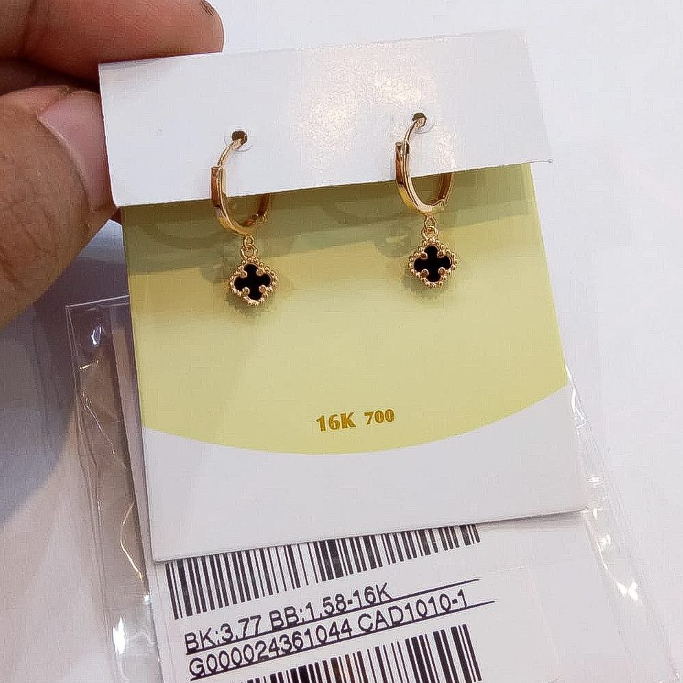 Set cincin kalung anak dan dewasa emas asli kadar 70 75 16k 17k van vc rosegold clover hitam branded gelang serut anting bulat gantung kerabu duduk paku cucuk