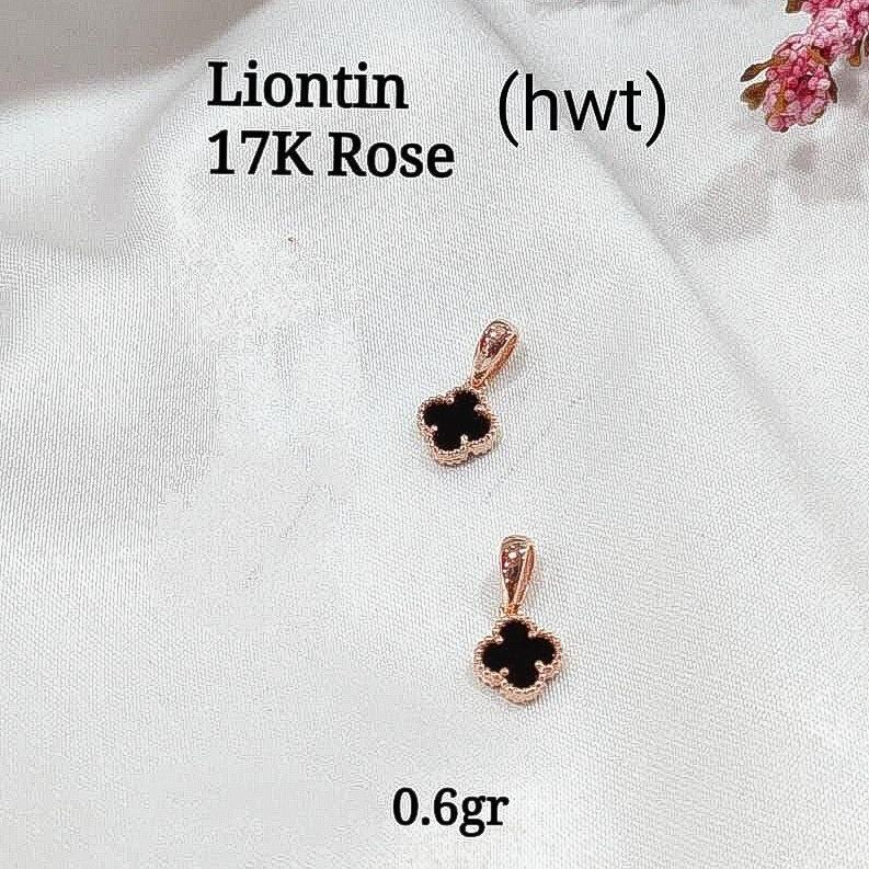 Set cincin kalung anak dan dewasa emas asli kadar 70 75 16k 17k van vc rosegold clover hitam branded gelang serut anting bulat gantung kerabu duduk paku cucuk