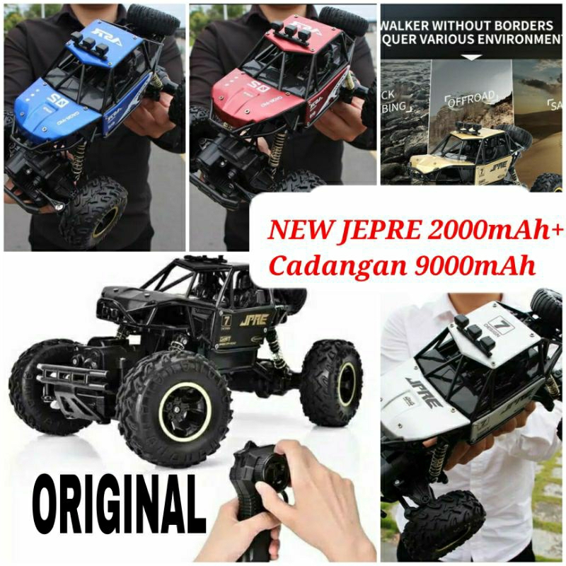 PROMO COD MOBIL REMOT CONTROL RC Offroad 4x4 METAL 4WD ROCK CLIMBER 2.4GHZ MAINAN REMOTE KONTROL