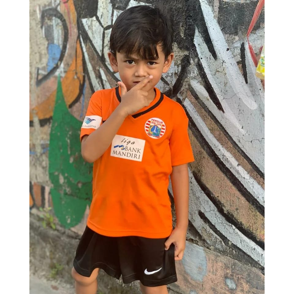 Jersey Persija Anak Retro 2001 ANGKAT PIALA Stel Atas Bawah Jakartans Jakarta