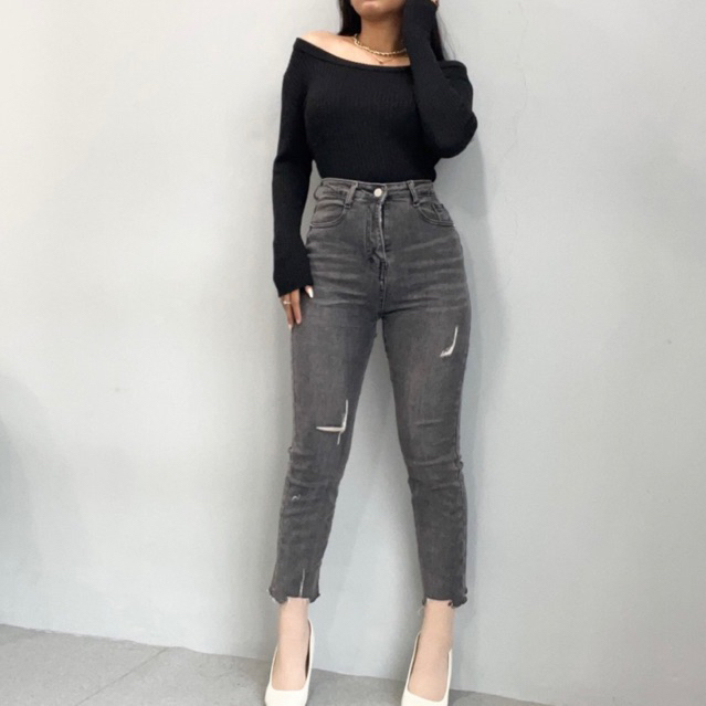 [LUXE.DLABEL] - Jeans 130 | Celana Panjang Highwaist Wanita Jeans Import Premium Quality Jeans Wanita Polos Ripped Jeans Highwaist Jeans Wanita Bangkok Skinny Jeans Highwaist Baggy Jeans Wideleg Jeans Kulot jeans Boyfriend Jeans Wanita Kargo Jeans BKK