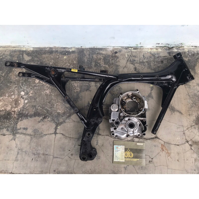 Krengkes/crankcase STNK BPKB Rangka CB125se tahun 75 warna biru