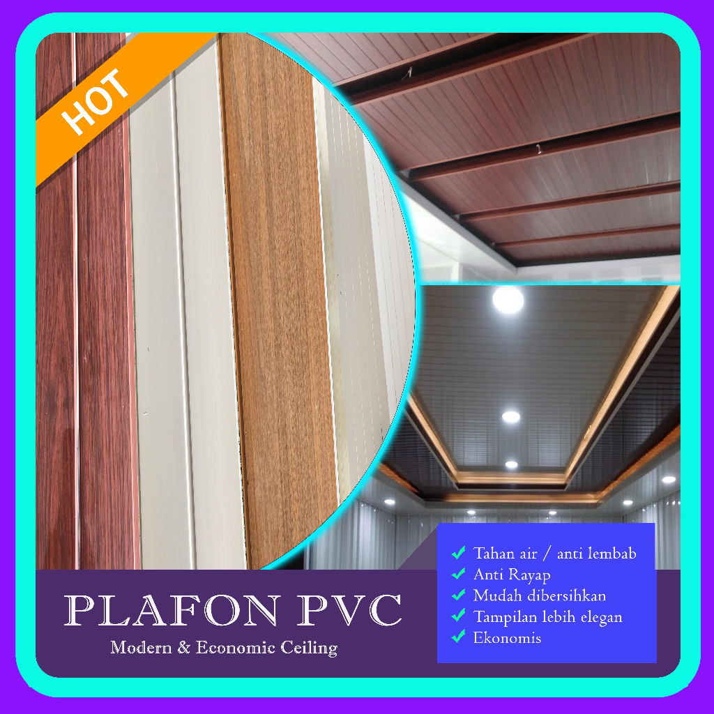 Plafon PVC/Plavon Pvc /Plapon Pvc /Pvc Ceiling/Plafon Pvc Murah/Plafon Pvc Bagus