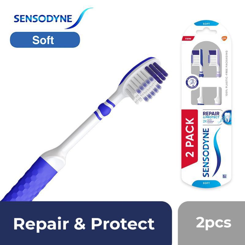 SIKAT GIGI SENSODYNE REPAIR N PROTECT SOFT ISI 2PCS