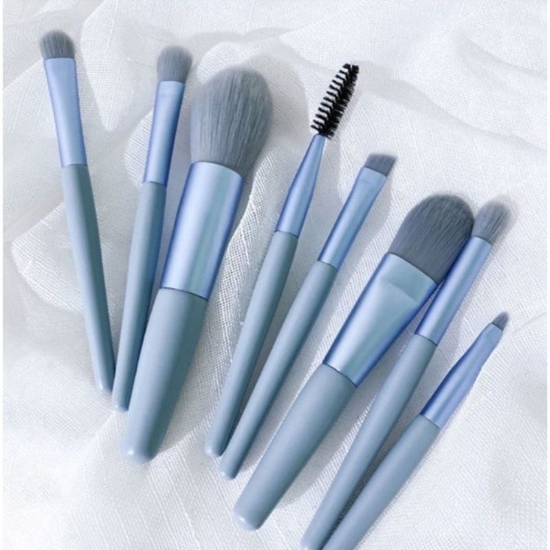 Kuas set Make Up 8pcs Set Mini Travel Make up Brush Kuas