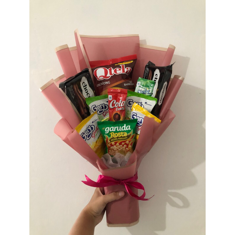 

Bucket snack / Buket makanan / Buket Wisuda