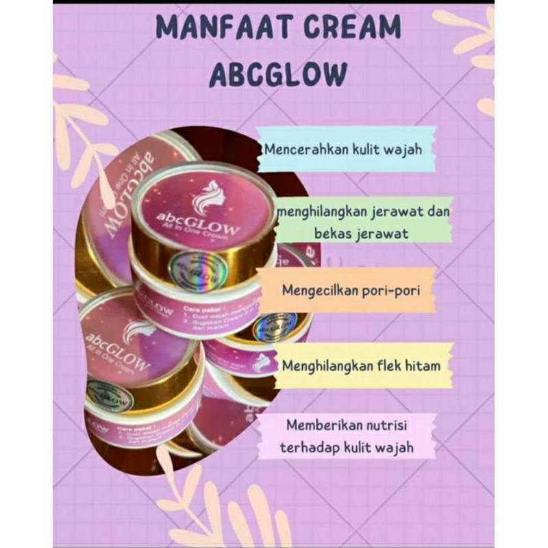 ABC GLOW CREAM BY AZRYN FREE SABUN WAJAH ABC SKINCARE