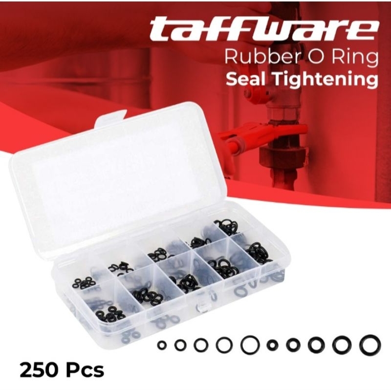 Taffware Karet Rubber O Ring Seal Tightening 250 PCS