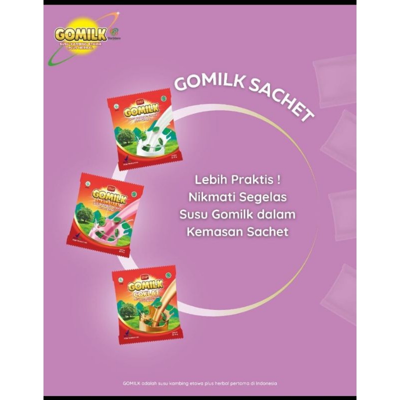 

GOMILK susu kambing etawa plus herbal Sachet/Renceng