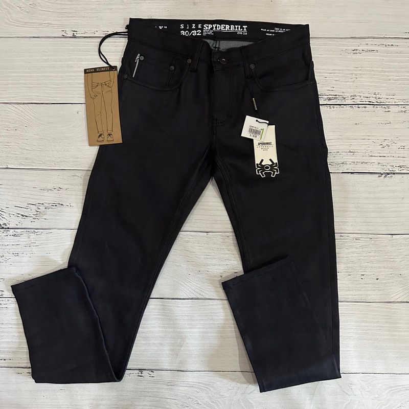 SPYDERBILT celana panjang EVO DENIM 2.0 ATRAK BLACK NEW ORIGINAL 100%