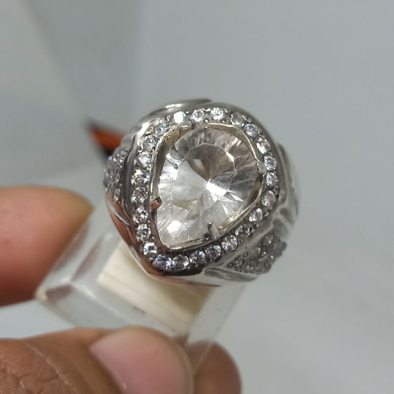 Natural White Amethys Kecubung Kinyang air cuting kristal