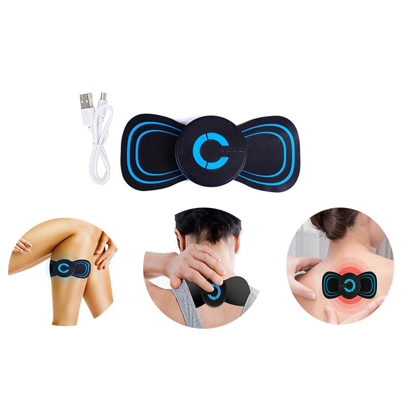 Alat Pijat Elektrik Terapi Leher Punggung Electric Massager - HQ-185 - Black