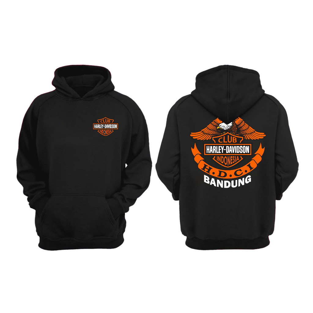 JAKET HOODIE HARLEY DAVIDSON HDCI CUSTOM NAMA BIG SIZE JUMBO