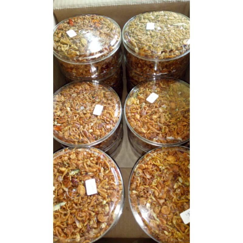 

bawang goreng teri pedas