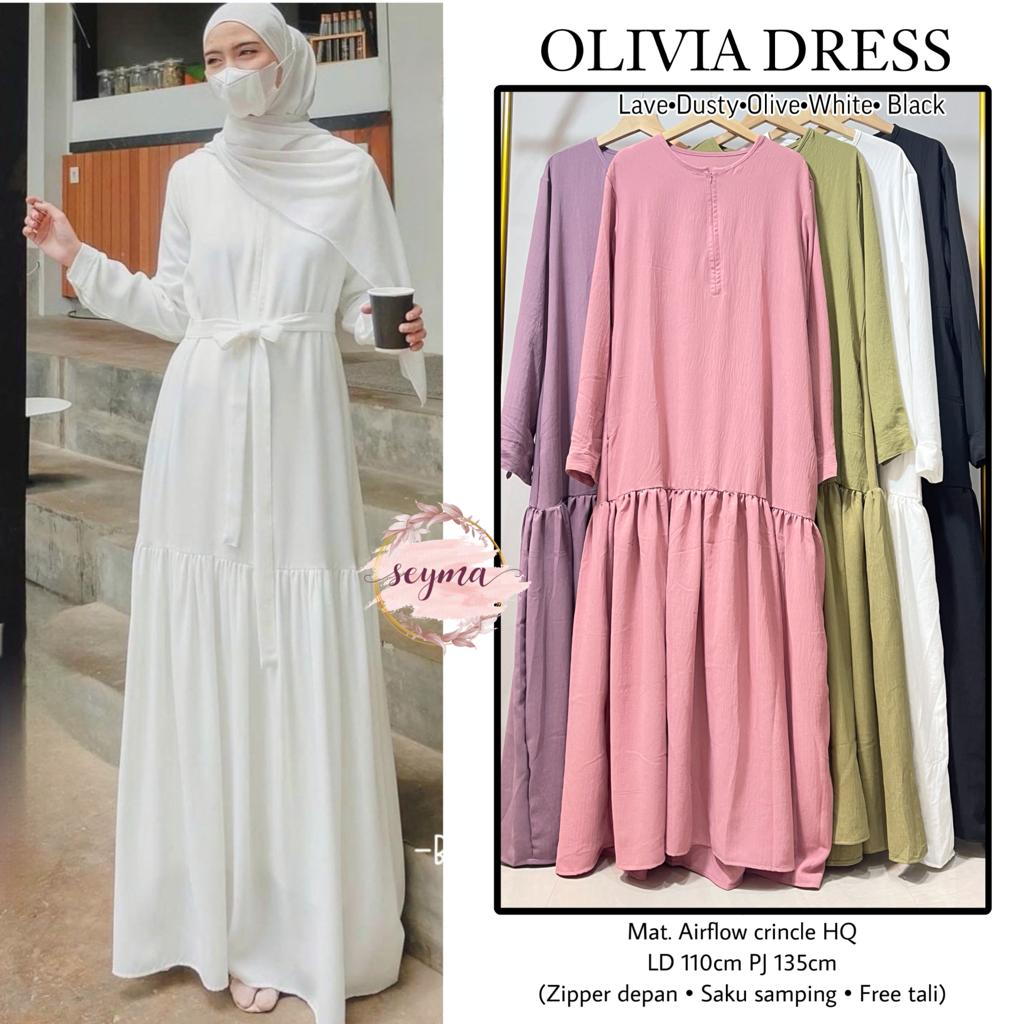 OLIVIA DRESS MAXY BY SEYMA BAHAN AIRFLOW CRINKLE HQ