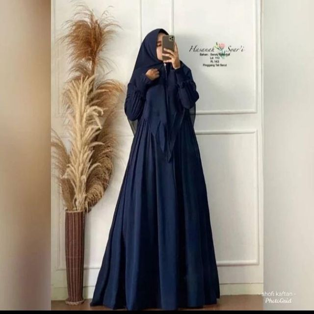 gamis syari wanita/ gamis syar'i bahan ceruty babydoll/ syari mewah/ syari mewah terbaru 2023 lebaran/ syari/ syari set/ syar'i/ syari ceruty/ syar'i mewah