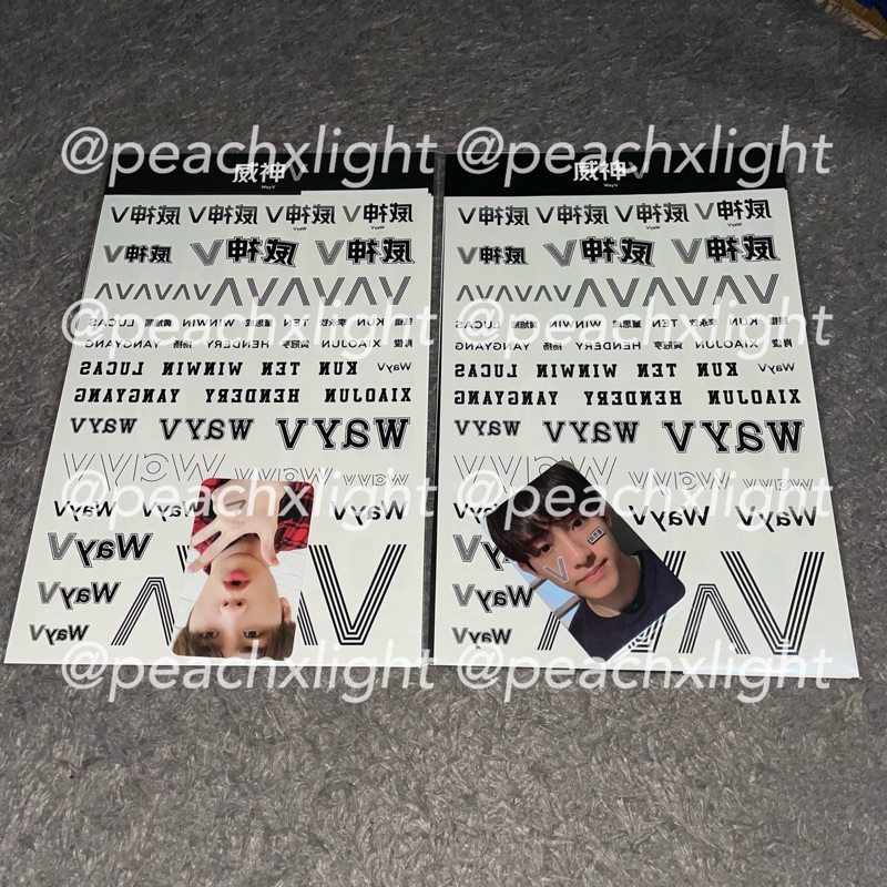 MD MERCHANDISE WAYV 3ND ANNIVERSARY TATTO STICKER SET KUN WINWIN