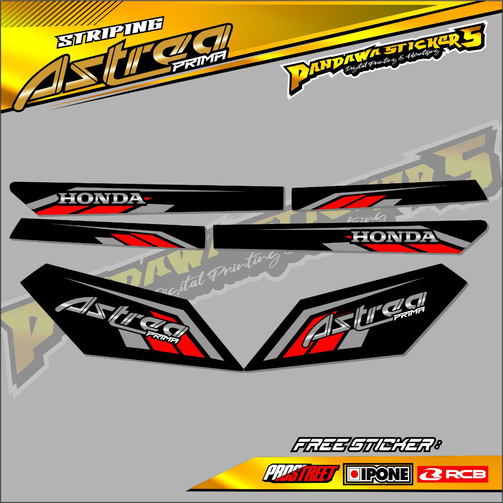 STRIPING VARIASI  ASTREA PRIMA / STRIPING LIST MOTOR HONDA ASTREA PRIMA
