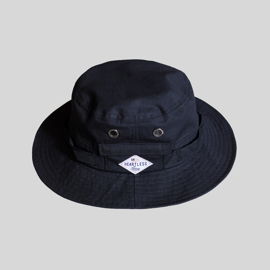 HEARTLESS TOPI BUCKET RIBSTOP BLACK