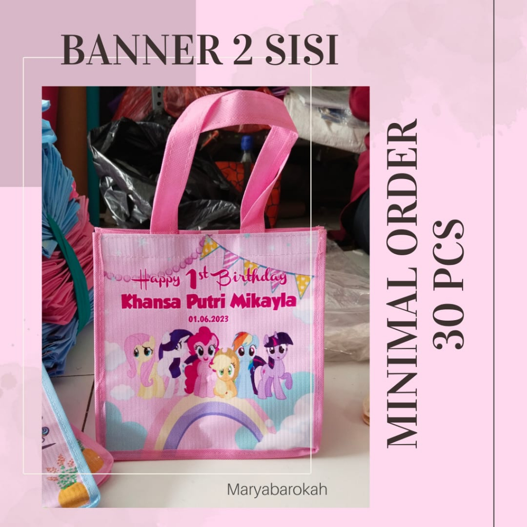 Tas Ulang Tahun/Tas Promosi TERLARIS BANNER 2SISI