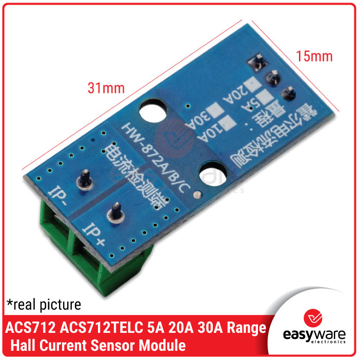 ACS712 5A 20A 30A Hall Current Sensor Module ACS712TELC Sensor Arus Module