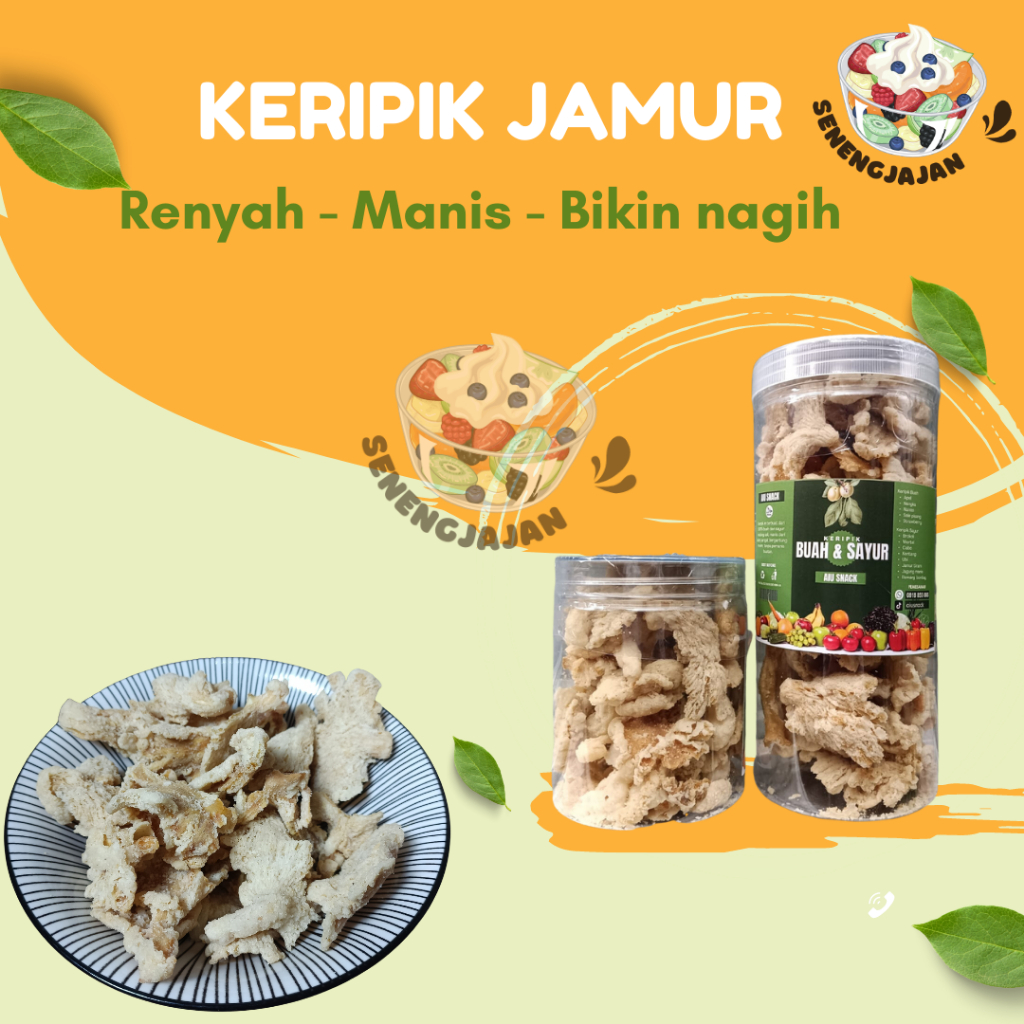 

Keripik Jamur Tiram Super Nikmat Renyah dan Healthy