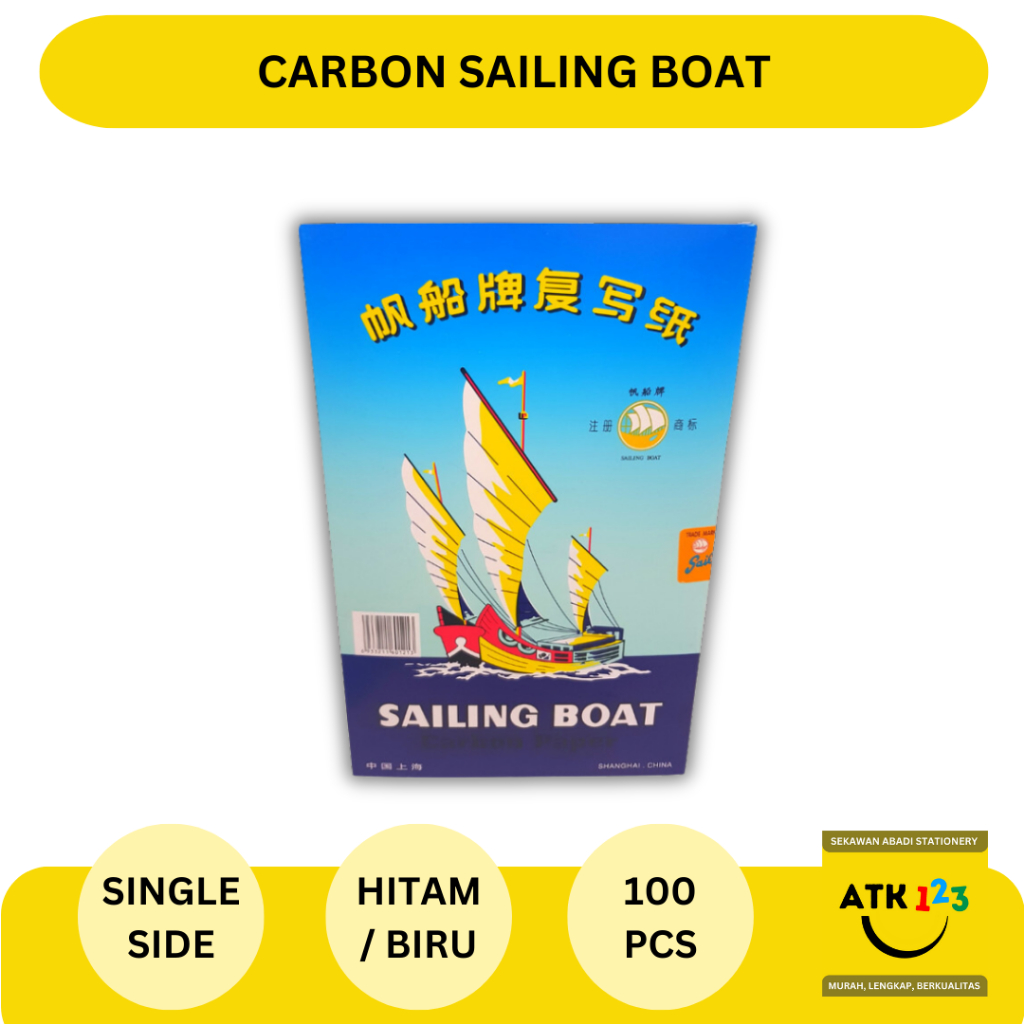 Carbon Paper / Kertas Karbon Folio Single Side Sailing Boat