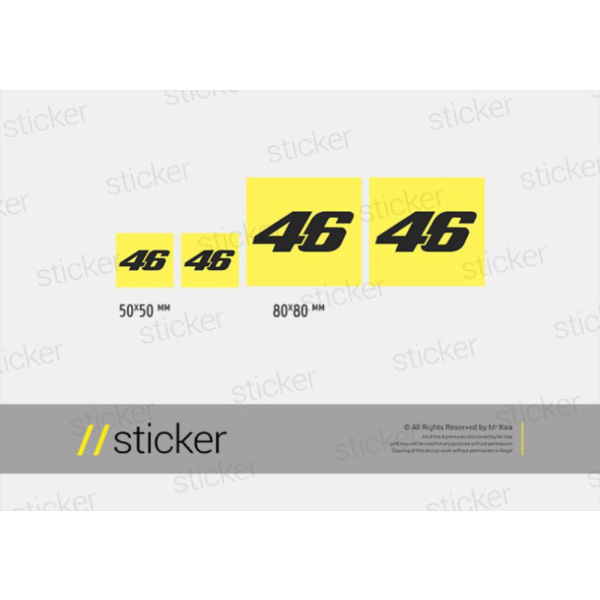 STICKER CUTTING HELM MOTOR STIKER WINSHIELD KEREN CUSTOM NAMA LUCU LOGO  Valentino Rossi 02
