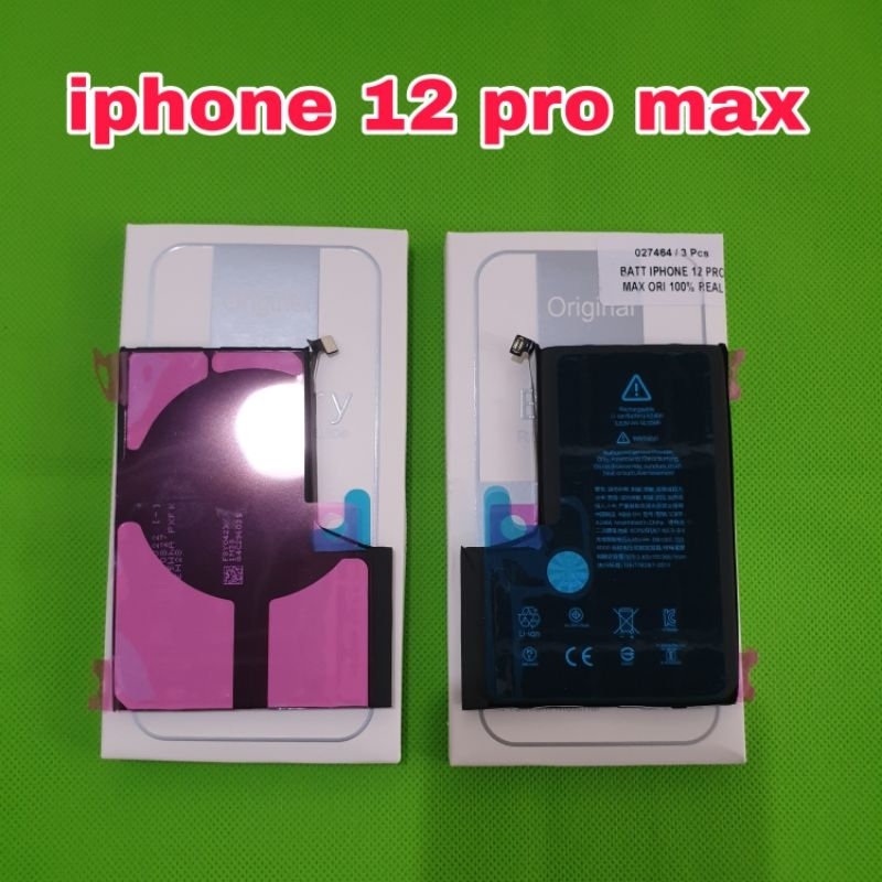 batre batu baterai iphone 12 pro max ori 100%