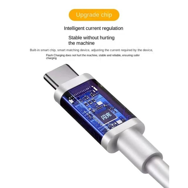 Kabel Charger 33W SuperVooc Original Type C OPPO Reno 7 7z 8z 8T 4G OPPO A57 A74 A95 A76 A96