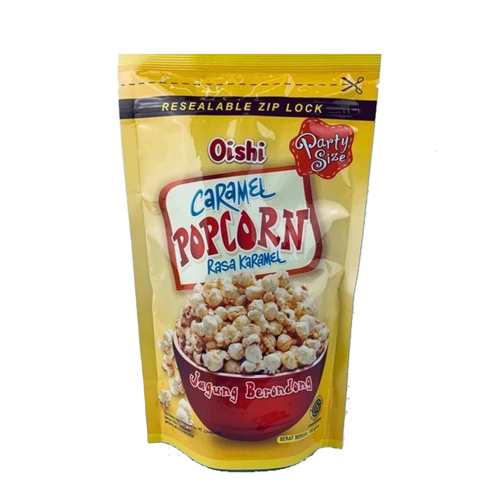 Oishi / Popcorn / Caramel / Jagung berondong / 100g