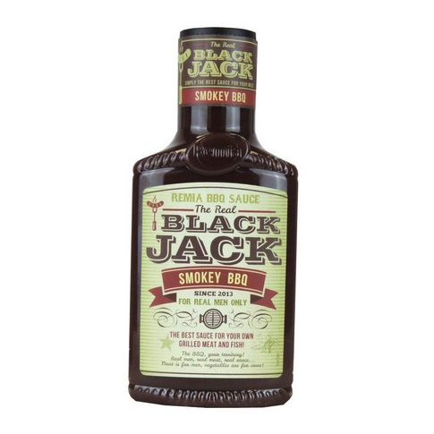 

Remia Smokey Barbeque Sauce The Real Black Jack Smoke BBQ 450 Ml