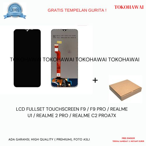 LCD FULLSET TOUCHSCREEN F9 / F9 PRO / REALME U1 / REALME 2 PRO / REALME C2 PROA7X