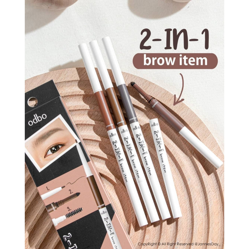 Odbo 2 in 1 eyebrow pencil