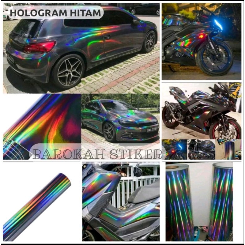 SKOTLET HOLOGRAM HITAM