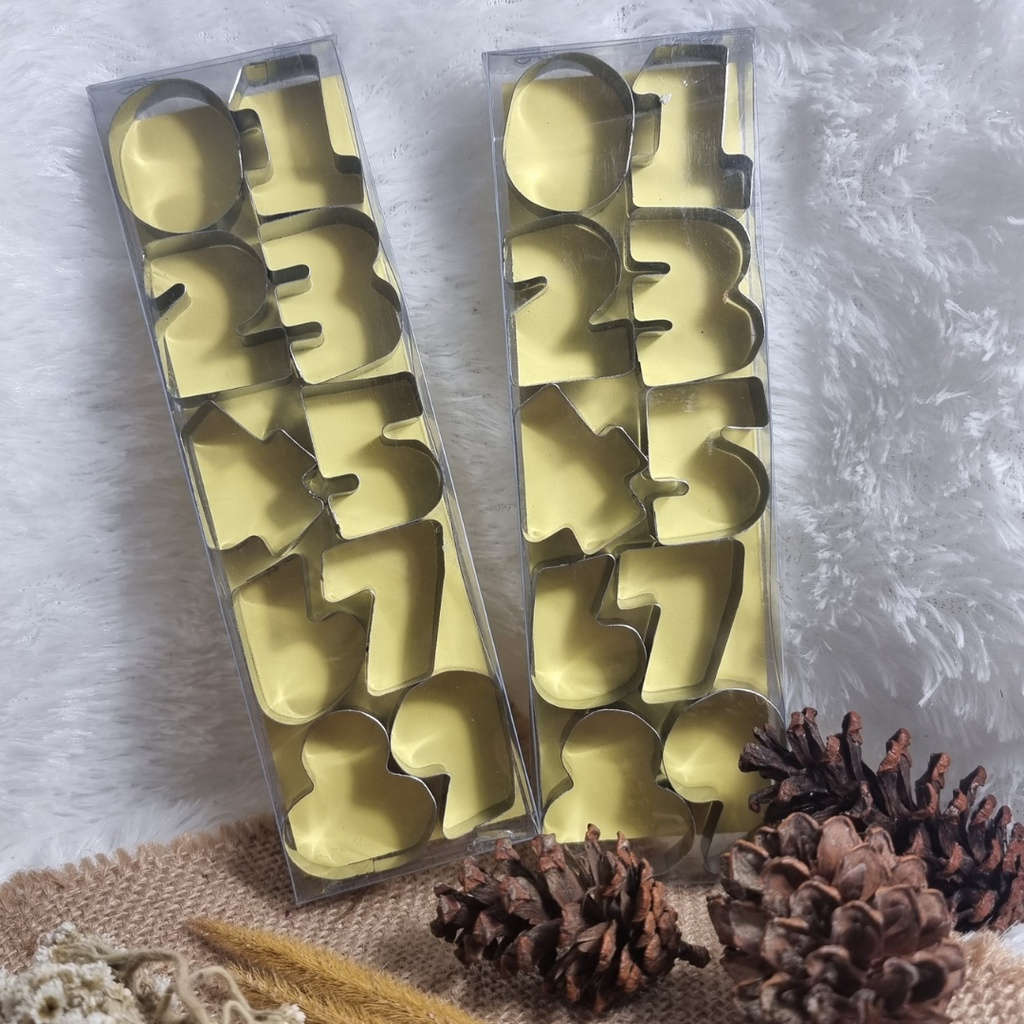 Cetakan Kue Kering Nastar Nugget Cookies Cutter Huruf dan Angka/Cetakan garnish cetakan wortel untuk