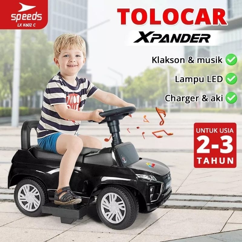 Mobil mobilan aki xpander tolocar