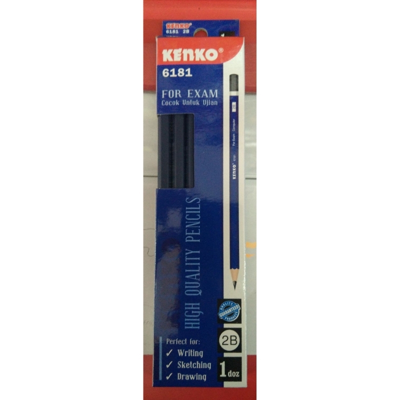 

Pencil Kenko 2B 6181 pensil ujian dan sketch