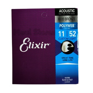 Original Senar Gitar Elixir Akustik Anti Karat Coating Import Nanoweb Polyweb 0,10 0,11 0,12 Set