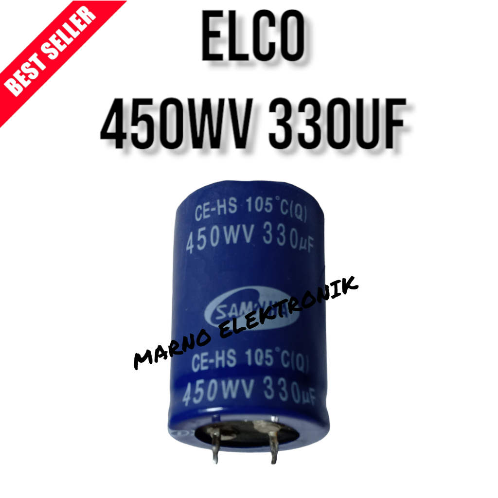 KAPASITOR ELCO 450WV 330UF ASLI ORI ORIGINAL